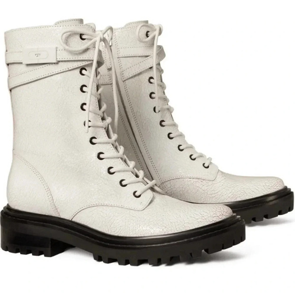 Tory Burch T Hardware Combat Boot - Picture 1 of 14